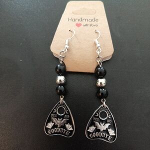 Handmade Black and Silver Earrings